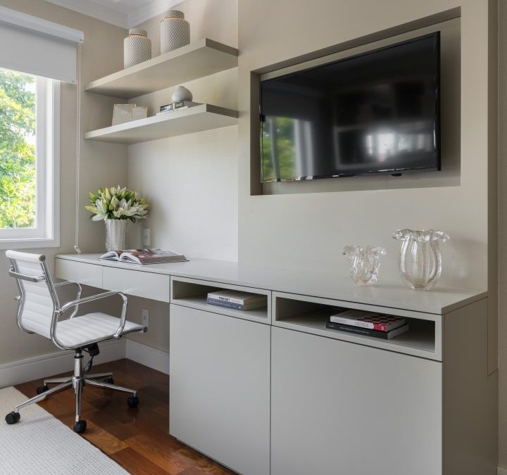 Móveis Sob medida - Home office - É possível criar espaços de trabalho tranquilos, funcionais e produtivos mesmo em espaços reduzidos.